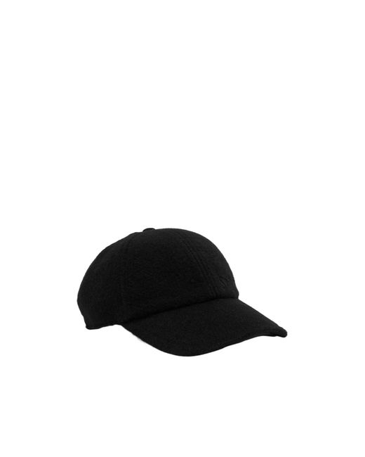 Saint Laurent Black Logo-Embroidered Cashmere Cap