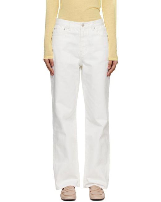 DUNST White Multi-Pocket Jeans