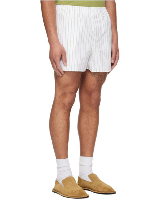 AMI White Elasticated Shorts for men