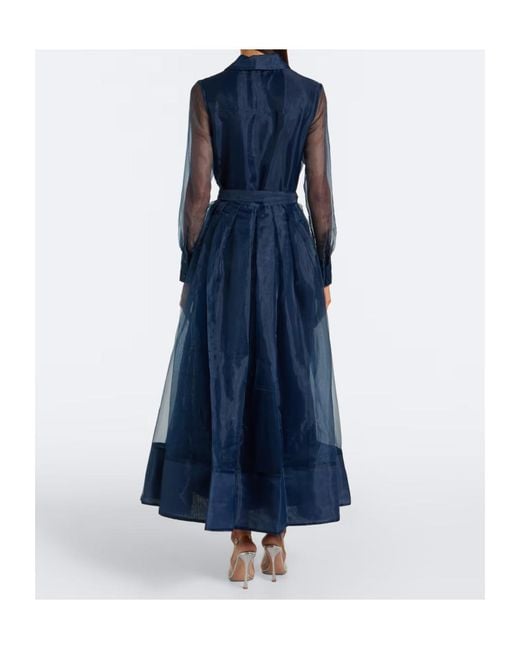 Jonathan Simkhai Blue Montgomery Shirt Dress
