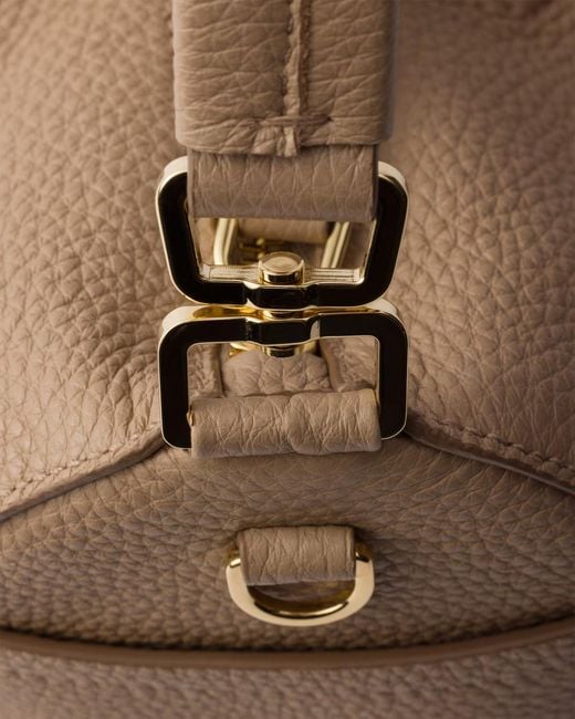Prada Brown Zip-Up Handbag