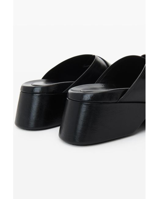 Alexander Wang Black Float 70Mm Platform Leather Sandals