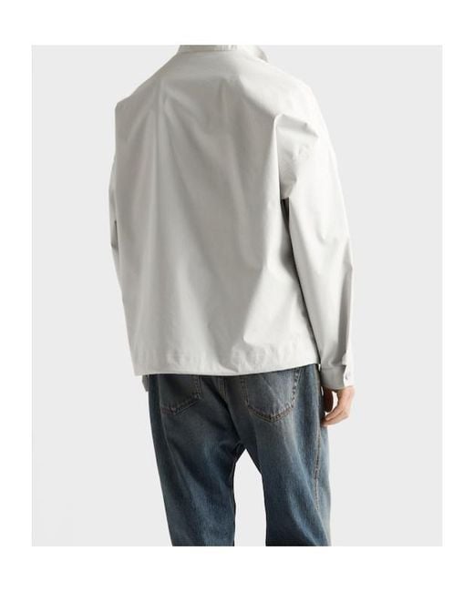 Prada White Technical Fabric Jacket for men