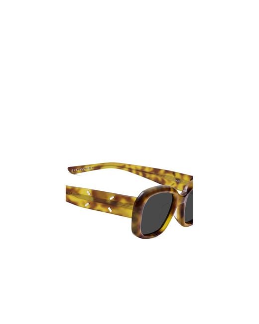 Maison Margiela White Rectangle-Frame Sunglasses