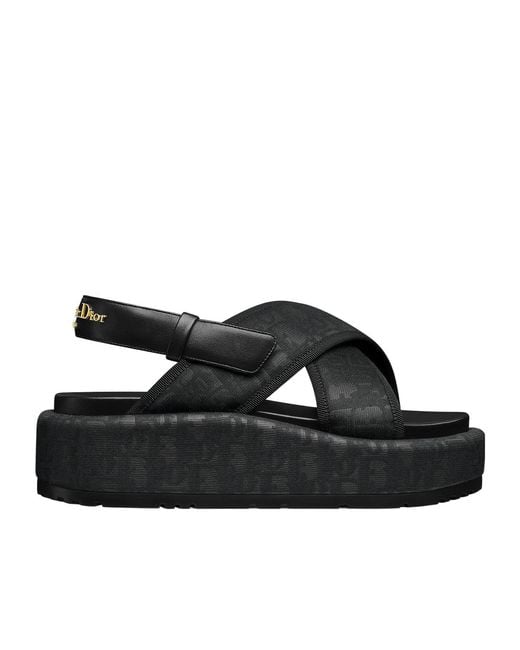 Dior Black Open-Toed Platform Sandals