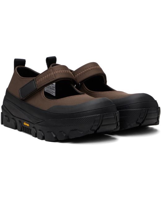 Amomento Black Vibram Mary Jane Loafers