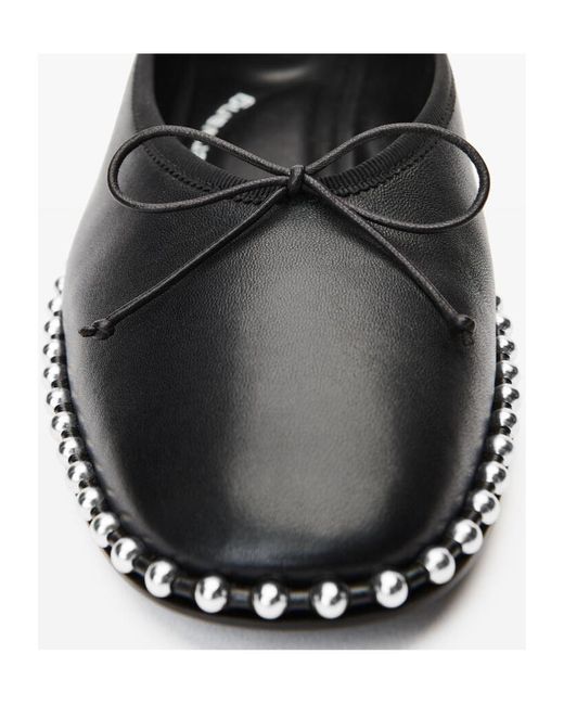 Alexander Wang Black Lina Ballchain Flats