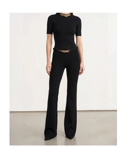 Rabanne Black Rabanne Chain Detail Knitted Top