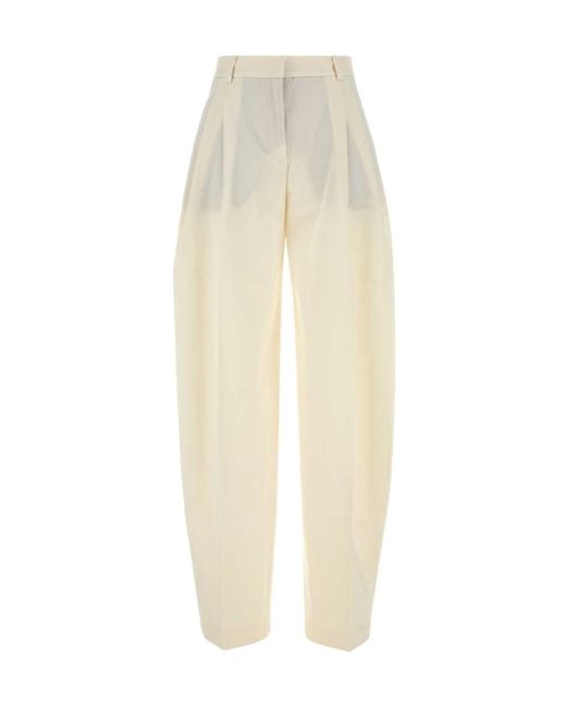 ANDAMANE White Tailored High-Waist Pants