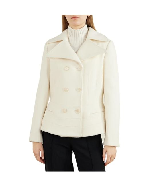 Proenza Schouler White Double-Breasted Wool-Blend Jacket
