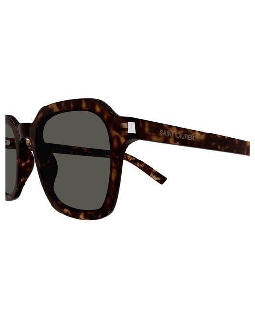 Saint Laurent Black Eyewear Square Frame Sunglasses for men