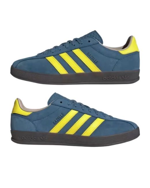 Adidas Originals Blue Gazelle Low-Top Sneakers for men