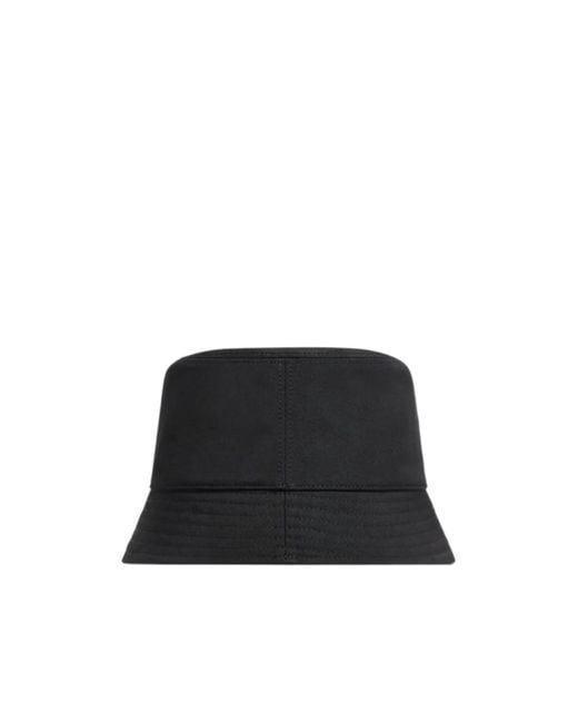 Moncler Black Logo Patch Bucket Hat
