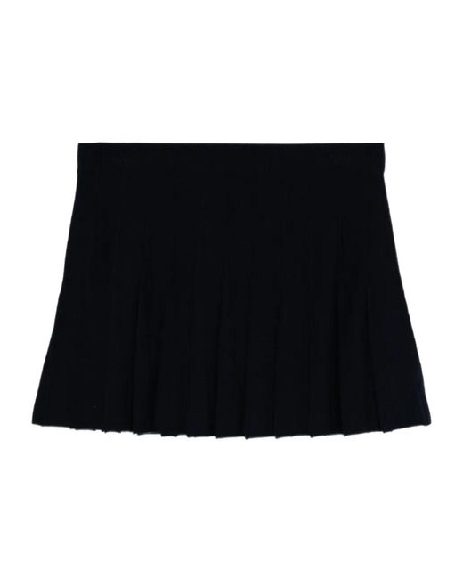 Reformation Black Mina Skirt