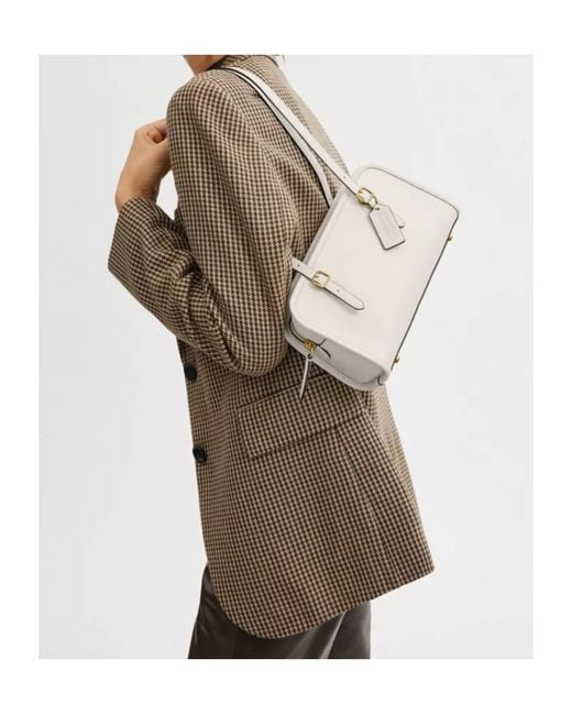 COACH White Swing Zip Bag