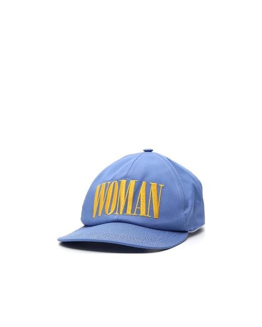 Off-White c/o Virgil Abloh Blue Embroidered Baseball Cap