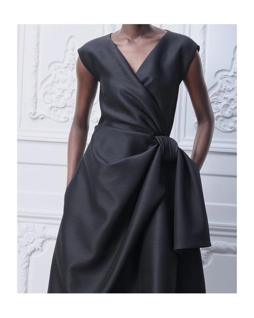 Dior Blue Mid-Length Draped Dress