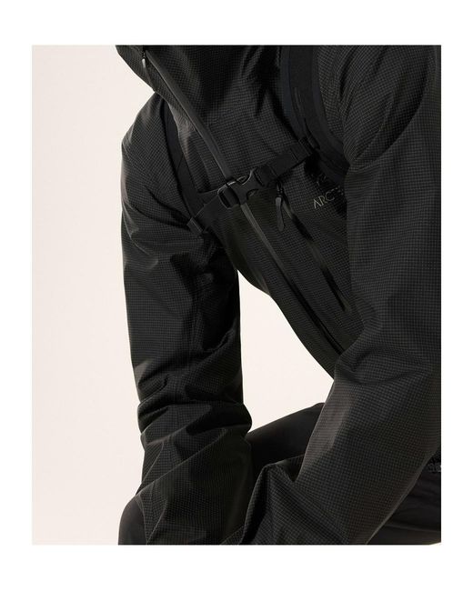 Arc'teryx Black Alpha Gore-Tex Lightweight Hooded Jacket