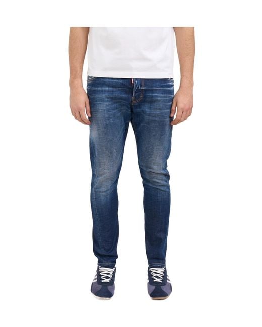DSquared² Blue Skinny Jeans for men
