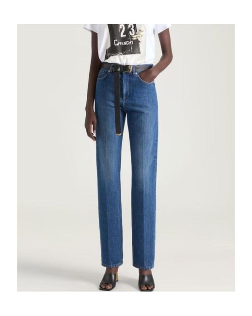 Givenchy Blue Straight-Leg Jeans