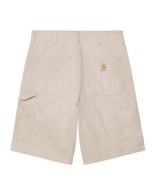 Carhartt White Single Knee Shorts for men