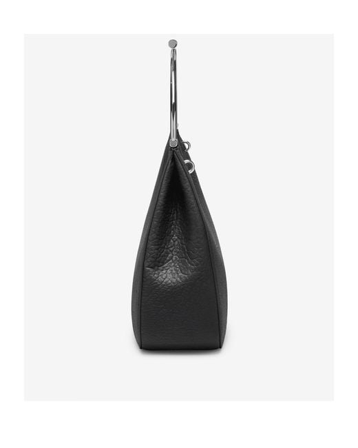 McQueen Black Cross-Bar Logo Printed Tote Bag