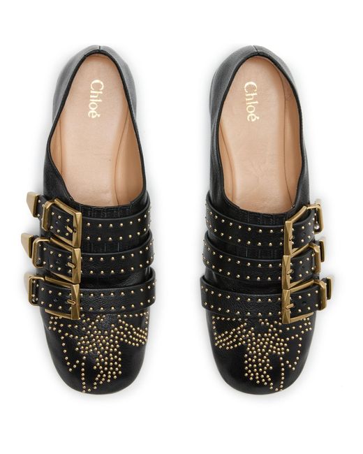 Chloé Black Pointed-Toe Flats