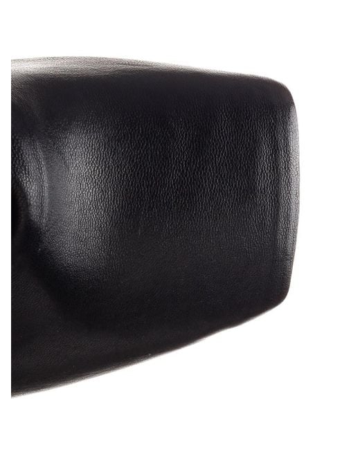 Rick Owens Black Cheri Square-Toe Slip-On Ankle Boots