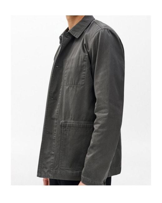 Rag & Bone Gray Evan Twill Worker Jacket for men