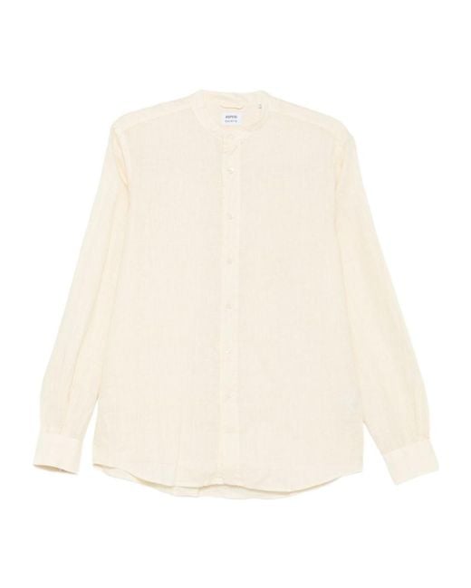 Aspesi Natural Half-Button Shirt for men