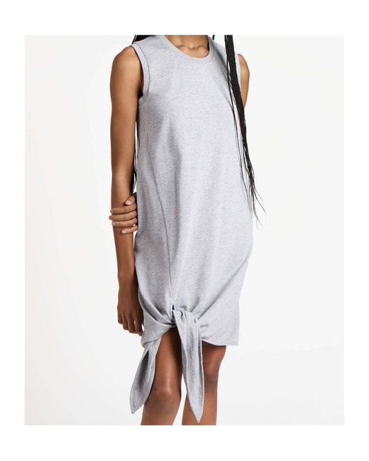 J.W. Anderson Gray Jw Anderson Tie-Hem Sleeveless Dress