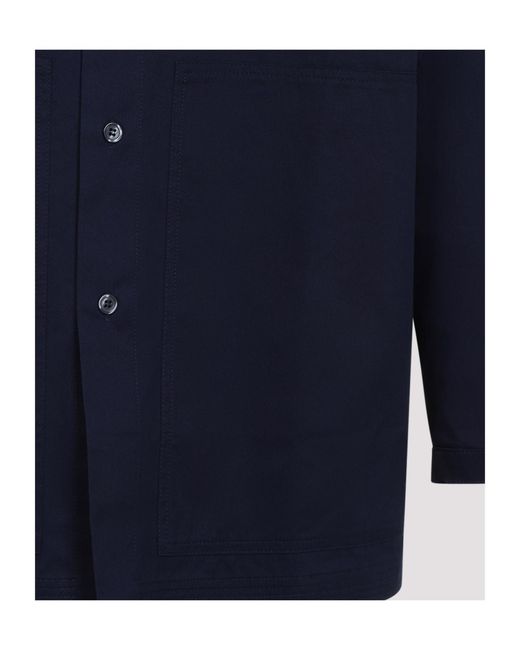 Mordecai Blue Pocket Collar Shirt for men
