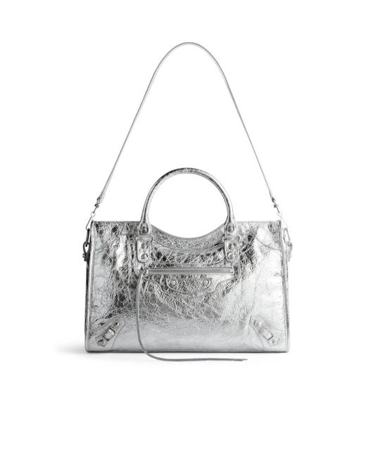 Balenciaga Gray Le City Bag Medium