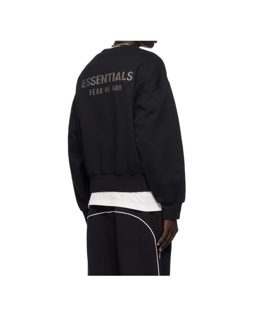 Fear Of God Blue Logo-Print Cotton Sweatshirt for men
