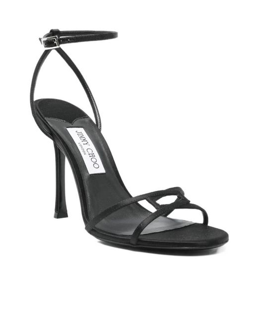 Jimmy Choo Metallic Leo Slingback-Strap Sandals