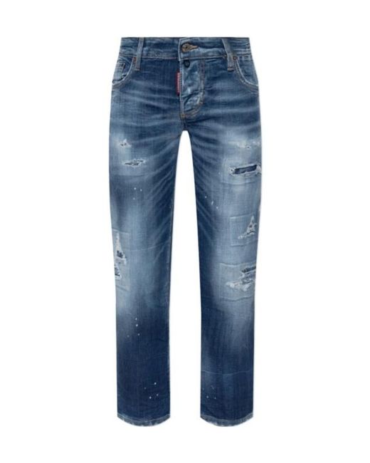 DSquared² Blue Jenna Distressed Jeans