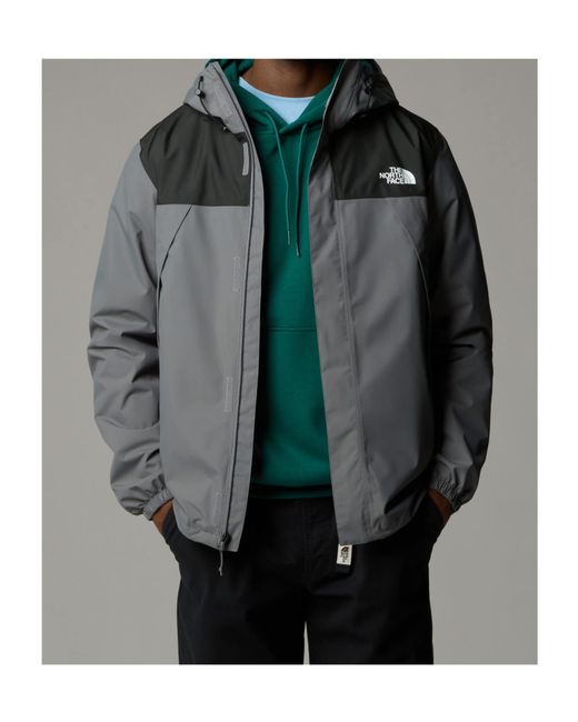 The North Face Gray Antora Hooded Jacket for men