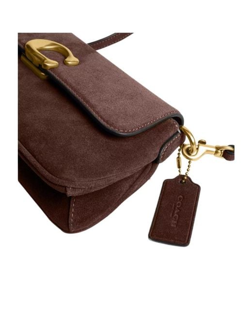 COACH Brown Jet C-Logo Cross Body Bag