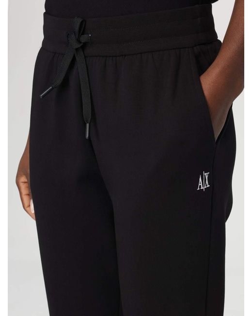 ARMANI EXCHANGE Black Jogger Trousers