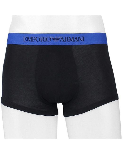Emporio Armani Blue Three-Piece Set Of Logo Underwear for men
