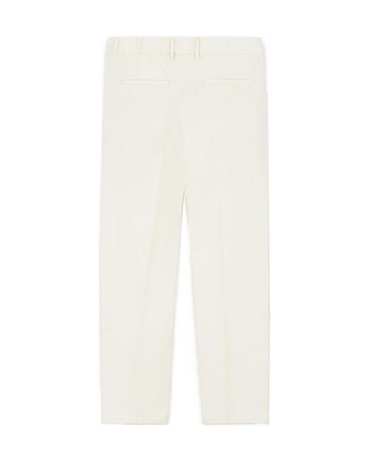 Jil Sander White Straight-Leg Casual Pants for men
