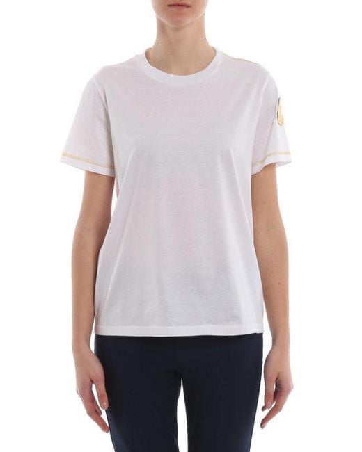 Moncler White Short-Sleeved T-Shirt