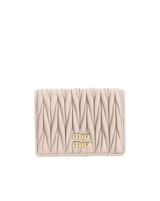 Miu Miu Natural Logo-Lettering Wallet