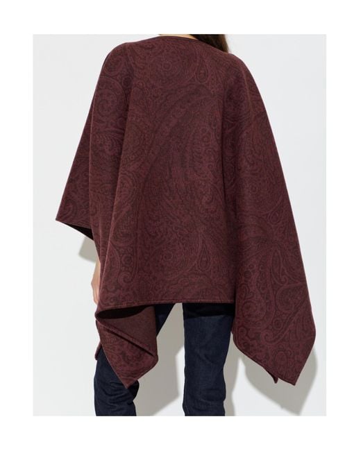 Etro Red Patterned Shawl
