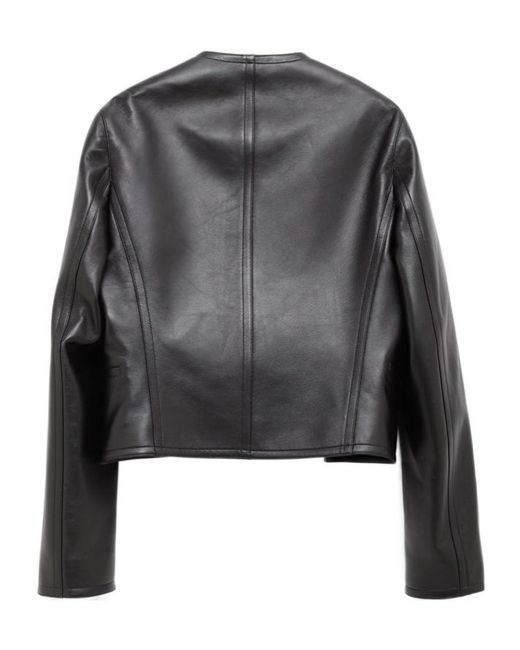 Alaïa Black Long Sleeve Leather Jacket