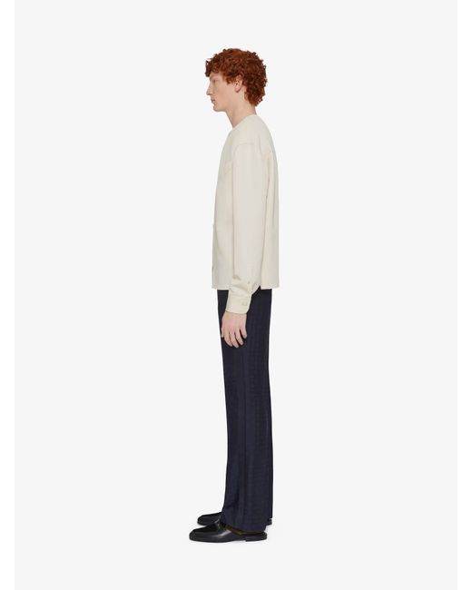 Givenchy Blue Monogram Slim-Fit Pants for men
