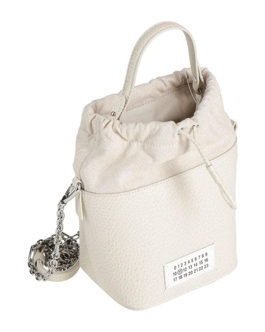 Maison Margiela White Versatile Mini Bucket Bag