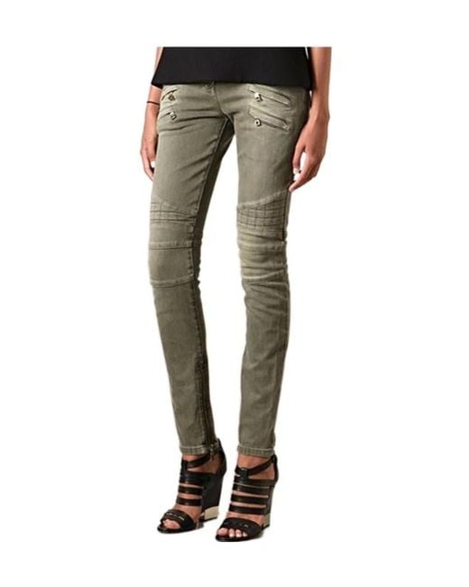 Balmain Gray Belt Loop Jeans
