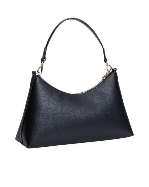 Tommy Hilfiger Blue Logo-Plaque Shoulder Bag