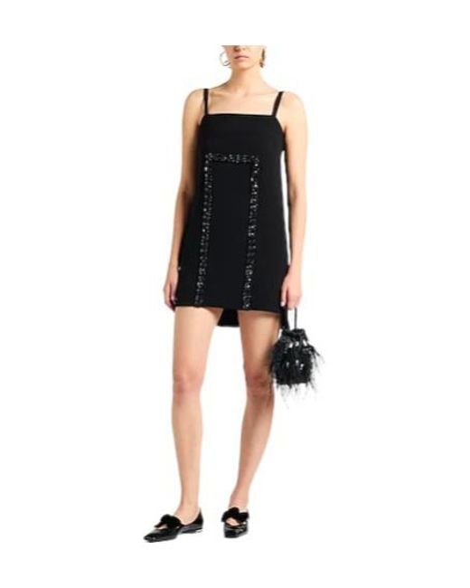 Max Mara Black Minimalist Sleeveless Dress